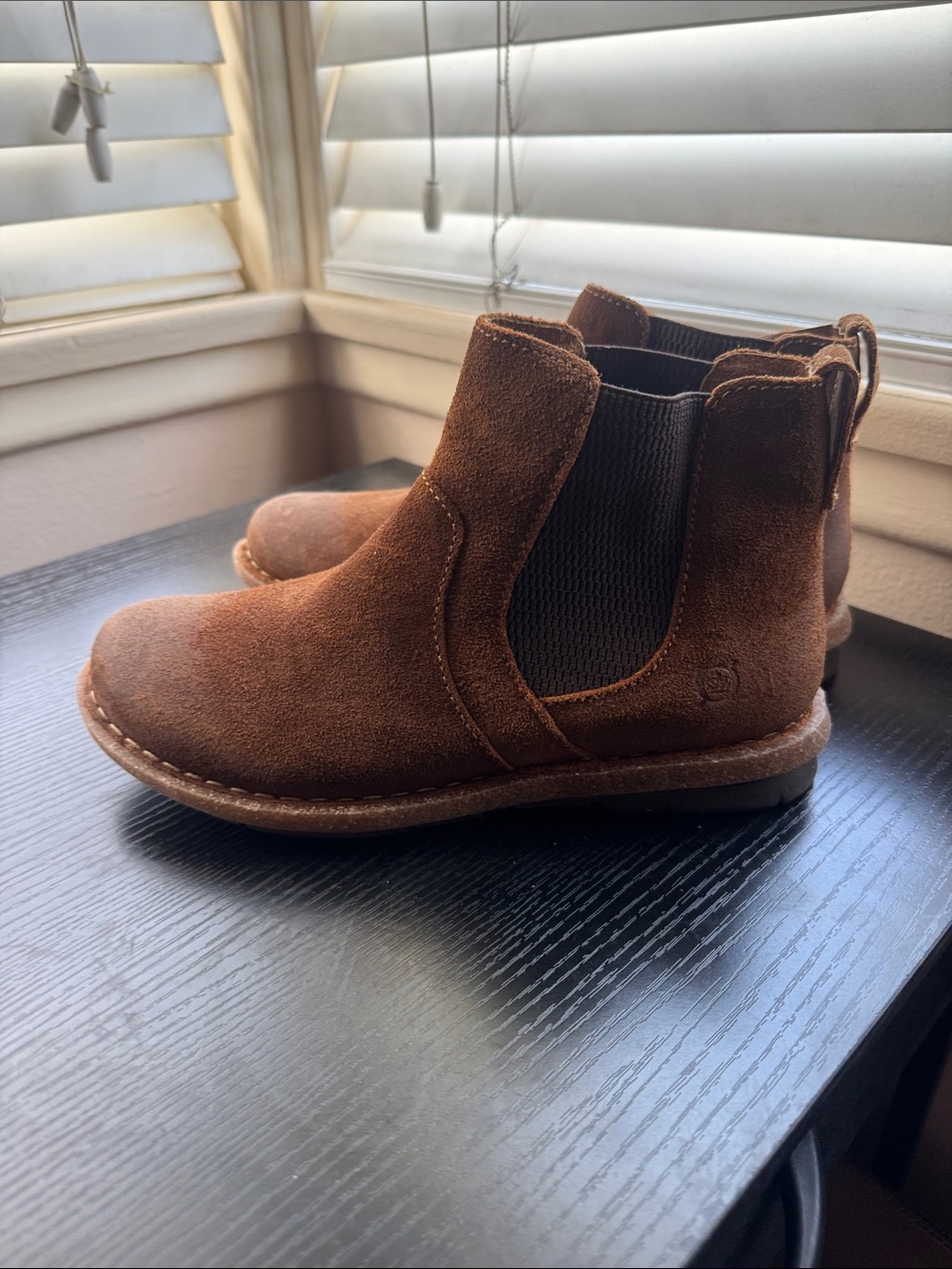 Women Brown Suede Chelsea Boots - Born - Picture 2 of 4